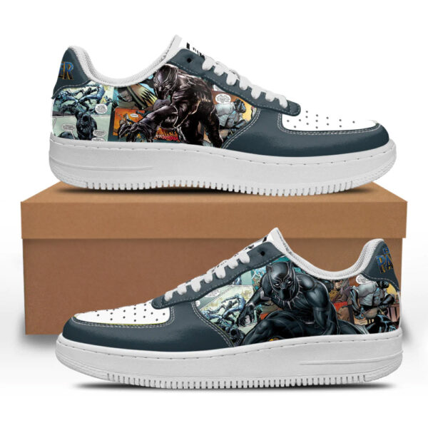 Black Panther Sneakers Custom Superhero Comic Shoes