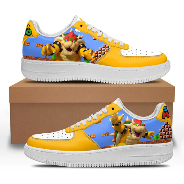 Bowser Super Mario Sneakers Custom For Gamer Shoes