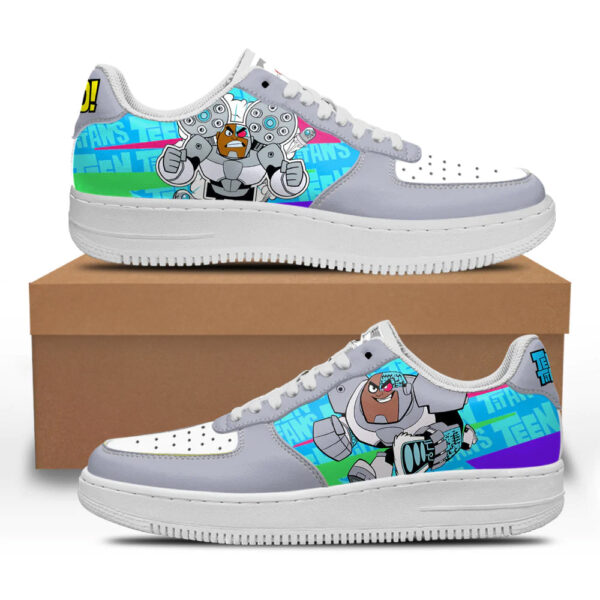 Cycborg Sneakers Custom Teen Titan Go Cartoon Shoes