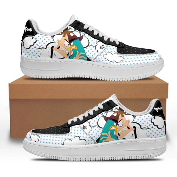 Dr. Heinz Doofenshmirt and Perry Sneakers Custom Phineas and Ferb Shoes