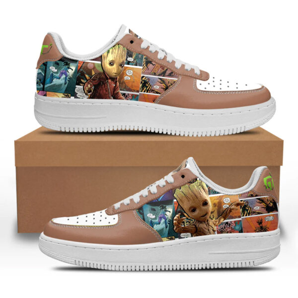 Groot Sneakers Custom Superhero Comic Shoes