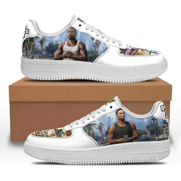 GTA Carl Johnson Sneakers Custom Video Game Shoes