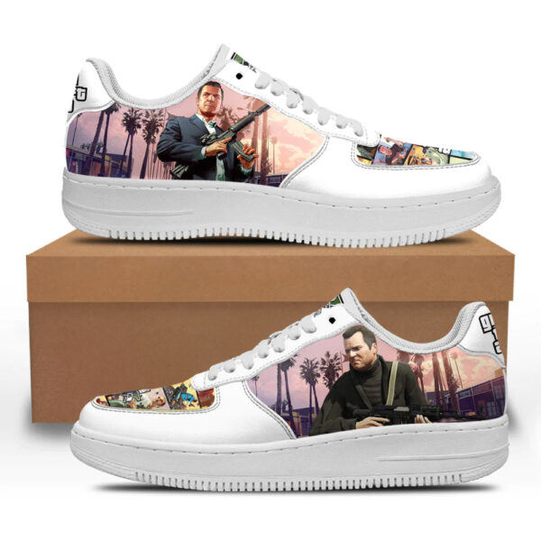 GTA Michael De Santa Sneakers Custom Video Game Shoes