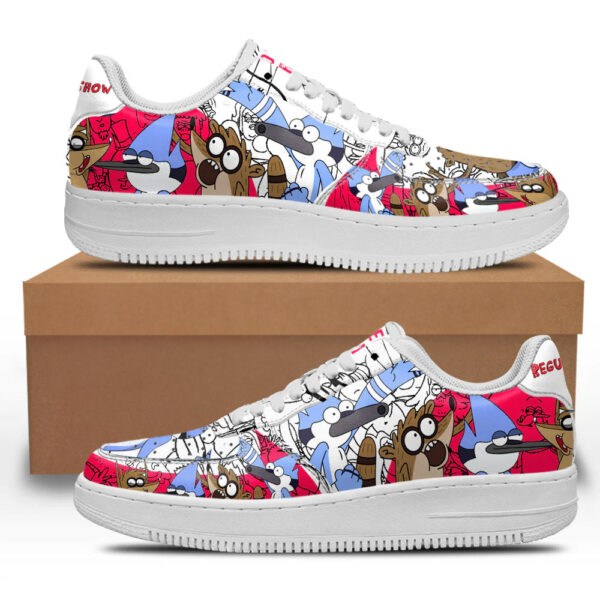 Mordecai and Rigby Regular Show Sneakers Custom Cartoon Shoes