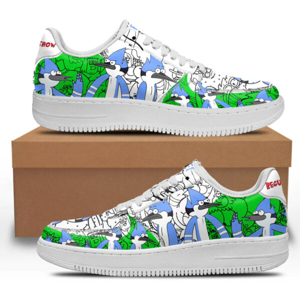 Mordecai Regular Show Sneakers Custom Cartoon Shoes