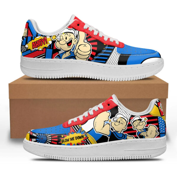 Popeye the Sailor Man Sneakers Custom Comic Shoes