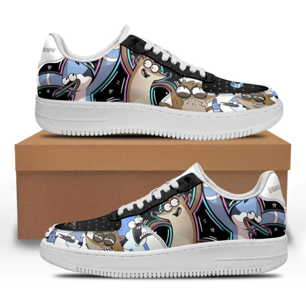Regular Show Mordecai and Rigby Sneakers Custom Shoes