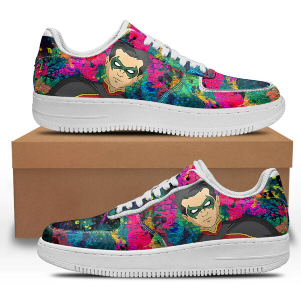 Robin Gotham Knights Custom Sneakers