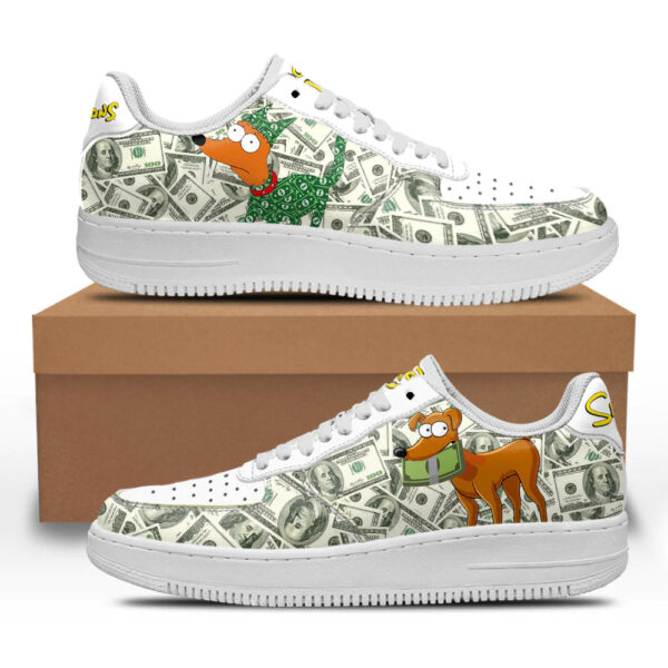 Santa’s Little Helper Sneakers Custom Simpson Cartoon Shoes