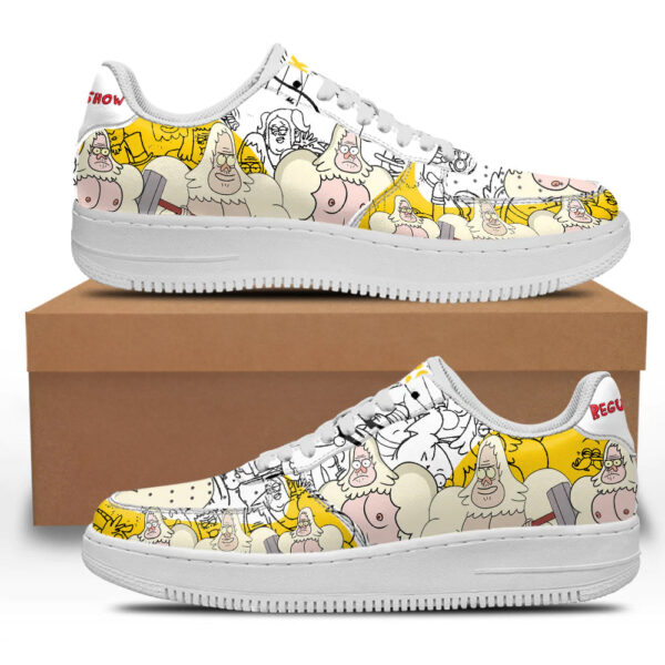 Skips Regular Show Sneakers Custom Cartoon Shoes