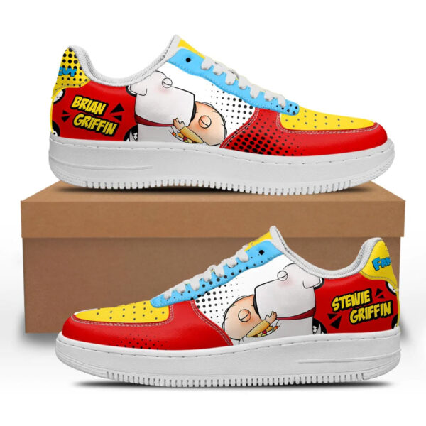 Stewie and Brian Griffin Family Guy Sneakers Custom Cartoon Shoes