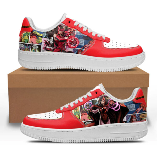 Wanda Maximoff Sneakers Custom Superhero Comic Shoes