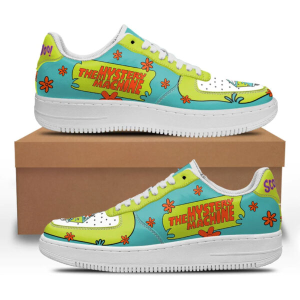 Scooby-Doo and Shaggy Rogers Mystery Machine Sneakers Custom Shoes For Fans