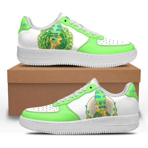 Zeep Xanflorp Rick and Morty Custom Sneakers