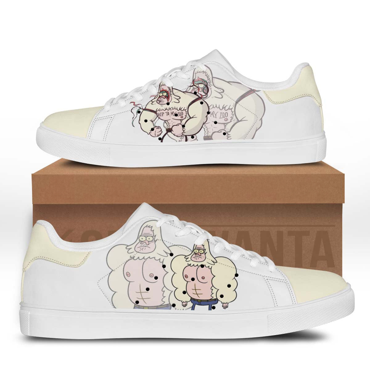 Skips Stan Shoes Custom Regular Show Cartoon Shoes