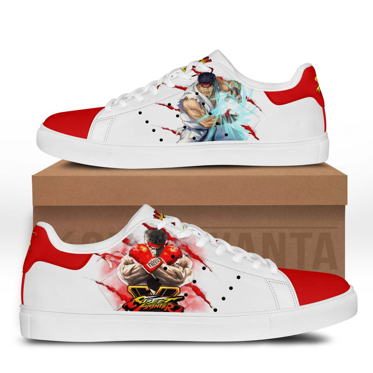 Ryu Stan Shoes Custom Street Fighter Game Shoes