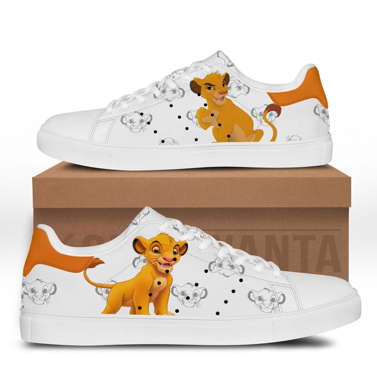 Simba Stan Shoes Custom The Lion King Cartoon Cartoon Shoes