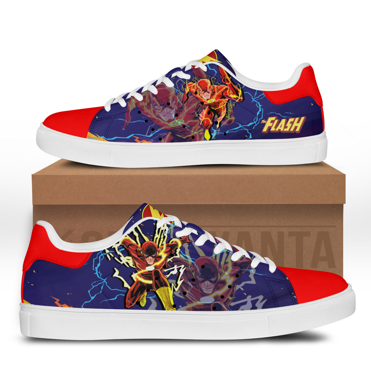 Justice League Flash Stan Shoes Custom