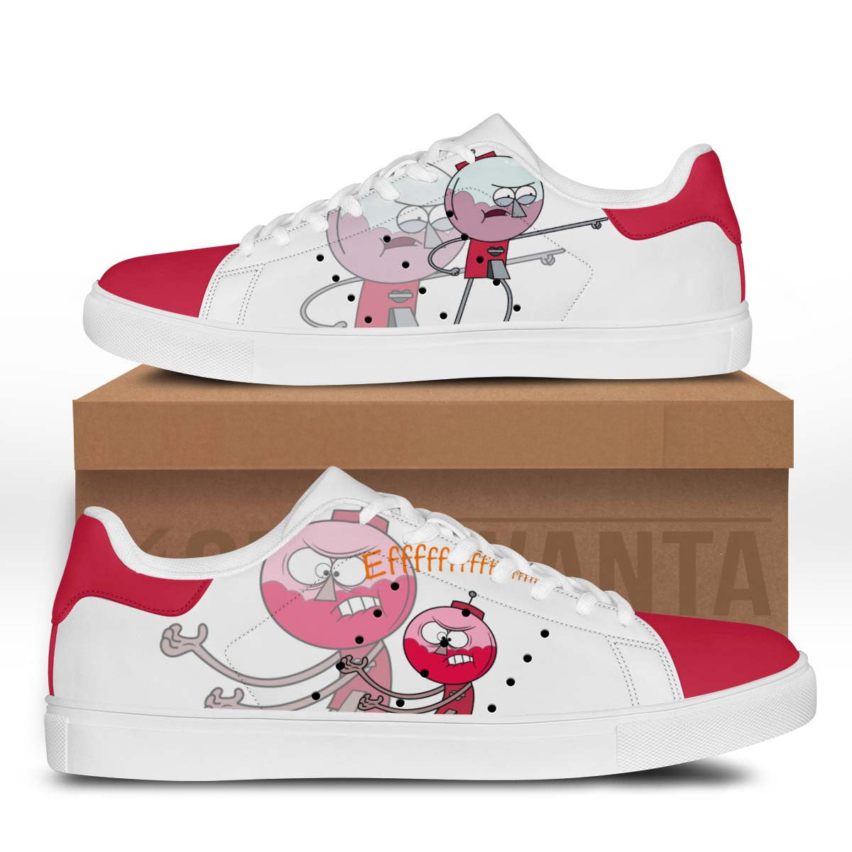 Benson Stan Shoes Custom Regular Show Cartoon Shoes