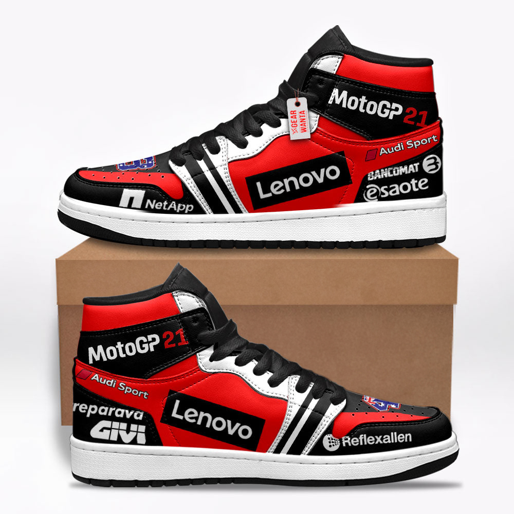 Ducati Desmosedici GP21 Moto Custom Shoes Custom Sneakers For Fans