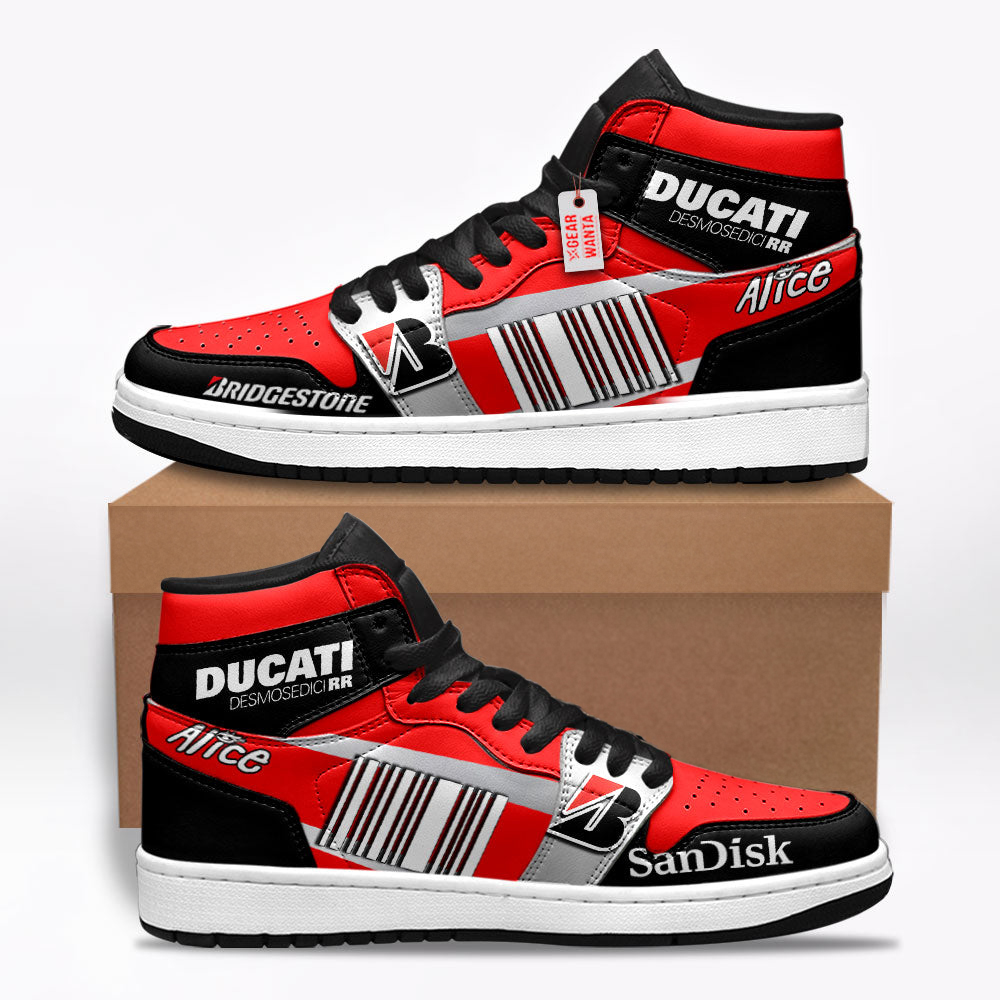 Ducati Desmosedici GP7 Moto Custom Shoes Custom Sneakers For Fans