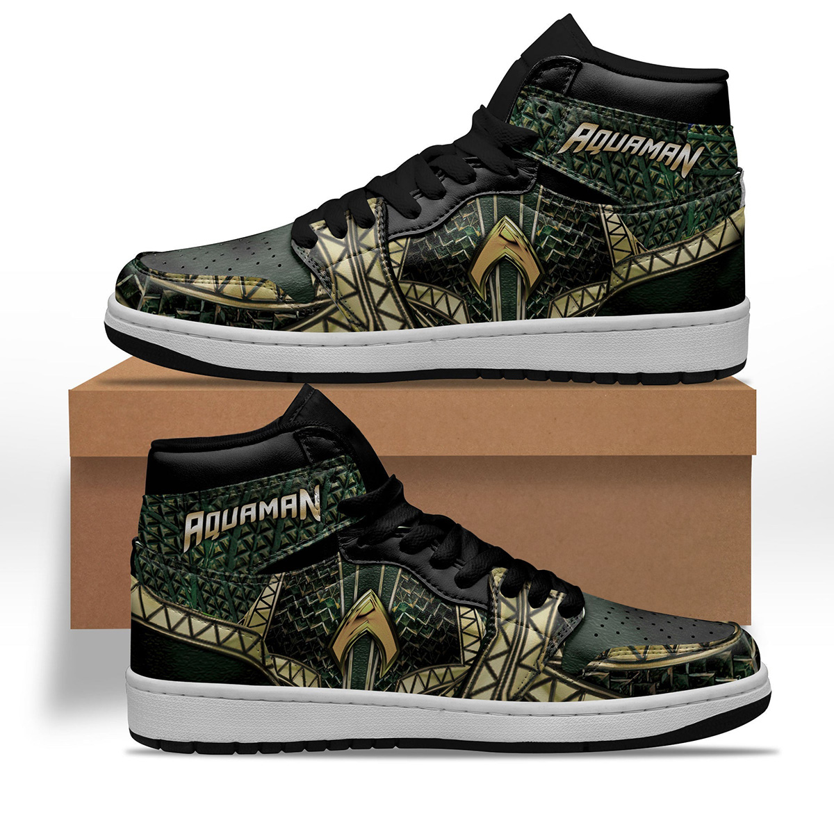 Aquaman Shoes Custom Super Heroes Sneakers For Fans