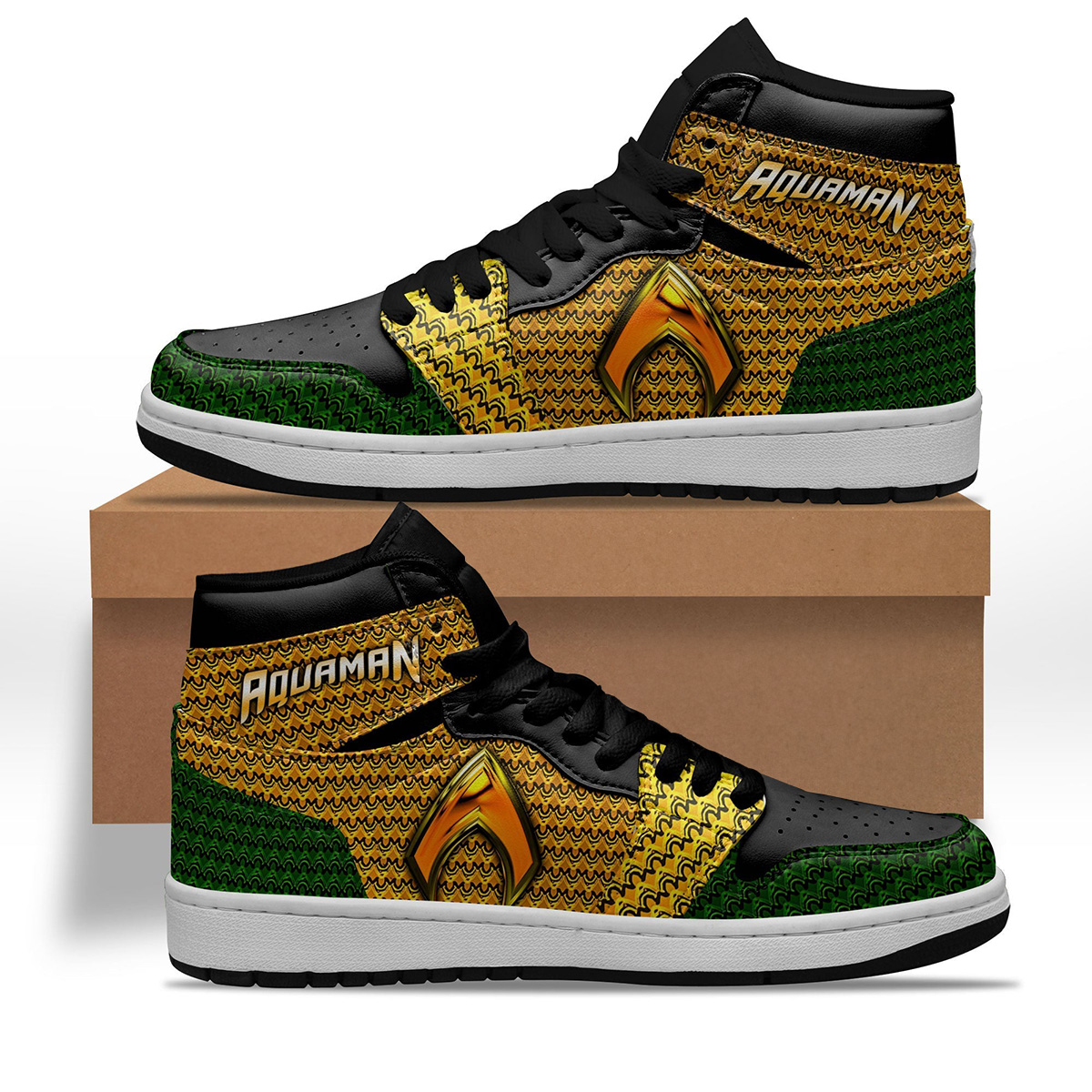 Aquaman Shoes Custom Super Heroes Sneakers