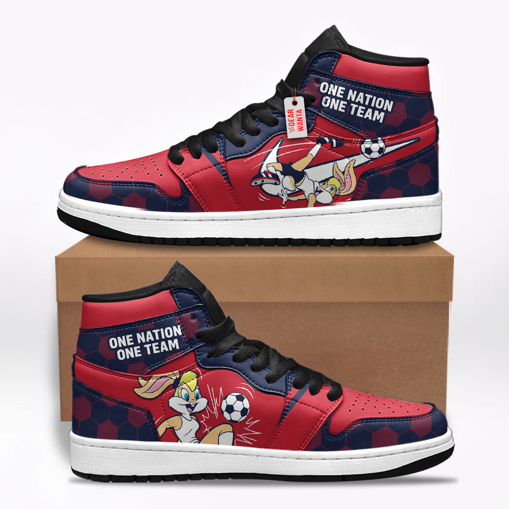 American Women Soccer Sneakers Custom Shoes For Fans