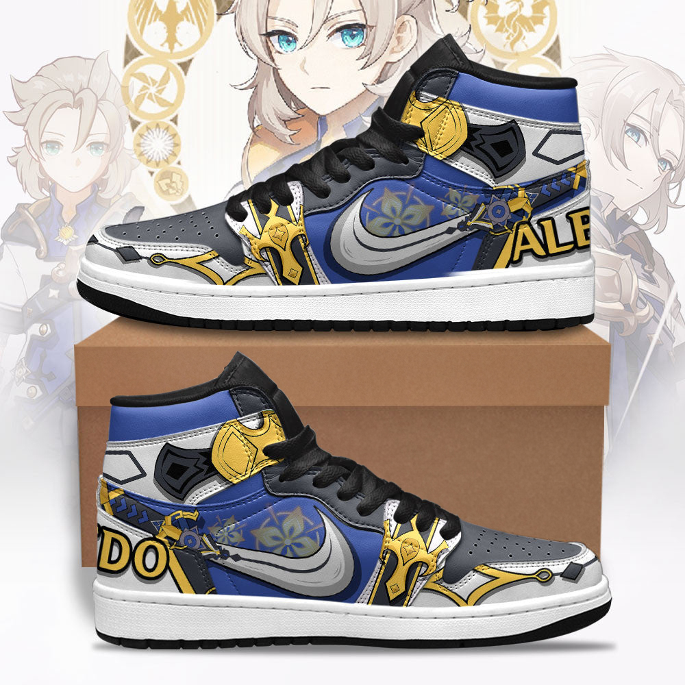 Albedo Genshin Shoes Custom For Fans Sneakers For Fans