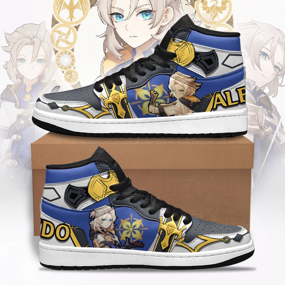Albedo Genshin Shoes Custom For Fans Sneakers