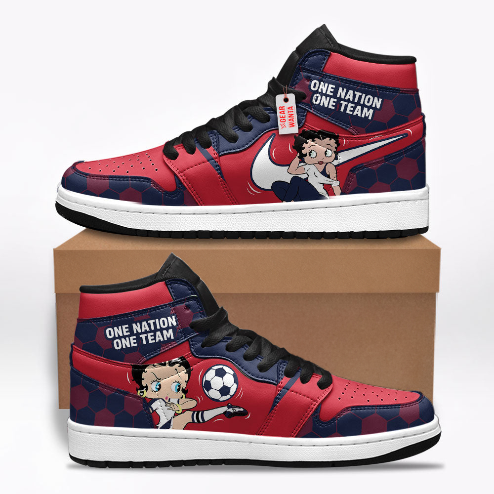 American Women Soccer Sneakers Custom Shoes