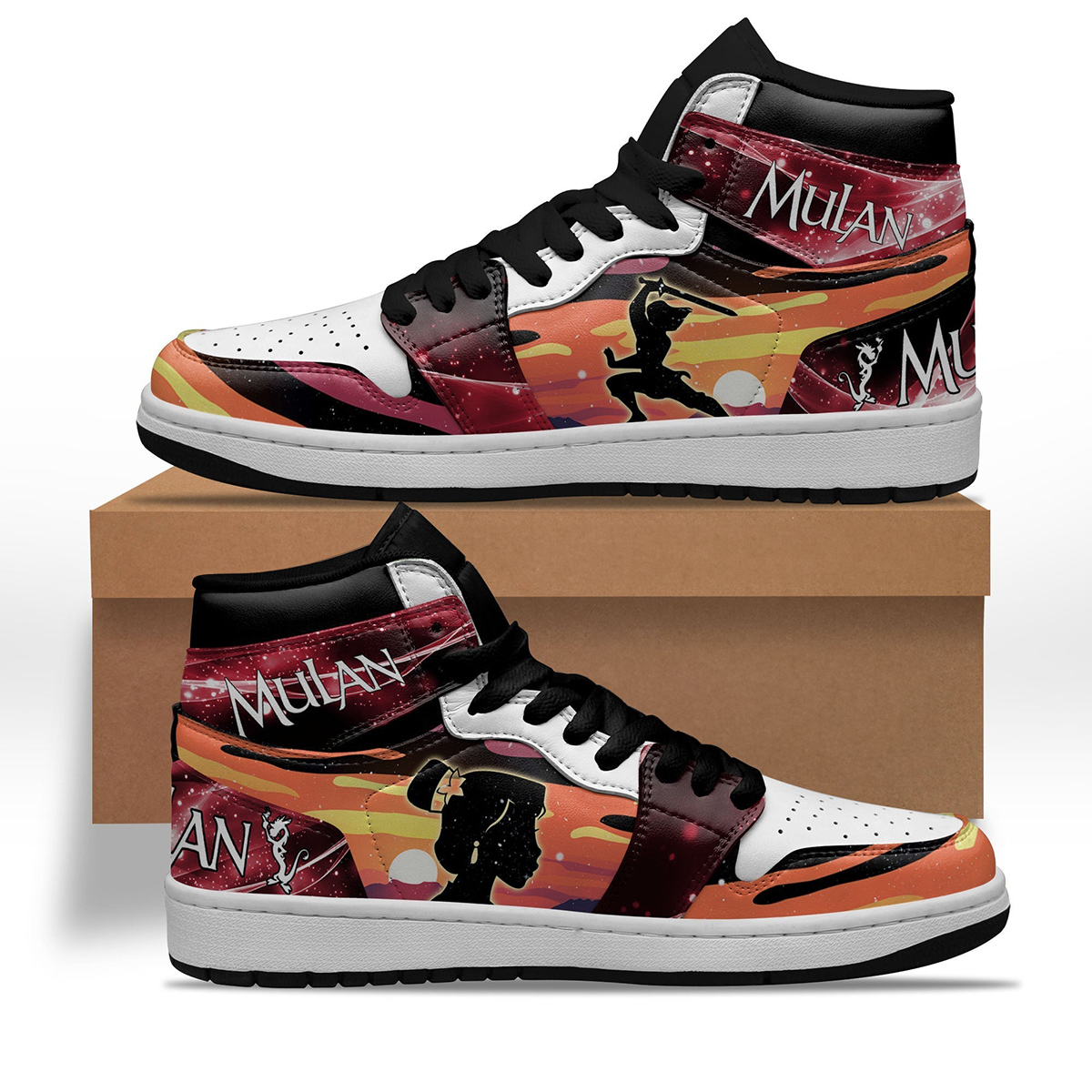 Mulan Silhouette Shoes Custom For Fans Sneakers