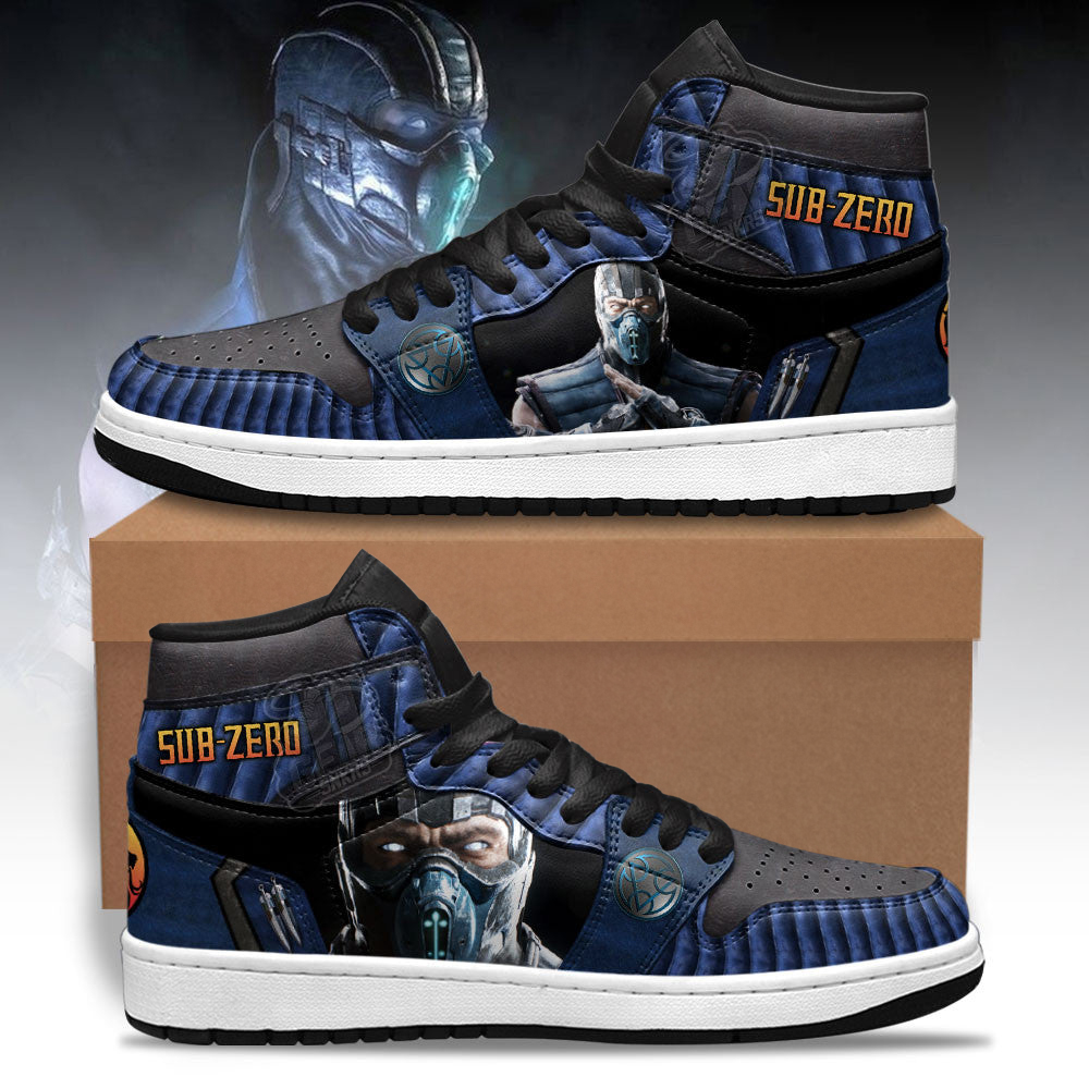 Mortal Kombat Sneakers Sub-zero Shoes Custom For Fans