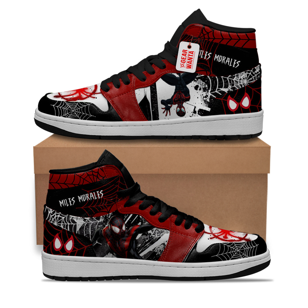 Miles Morales Spider-Verse Shoes Custom Sneakers For Fans