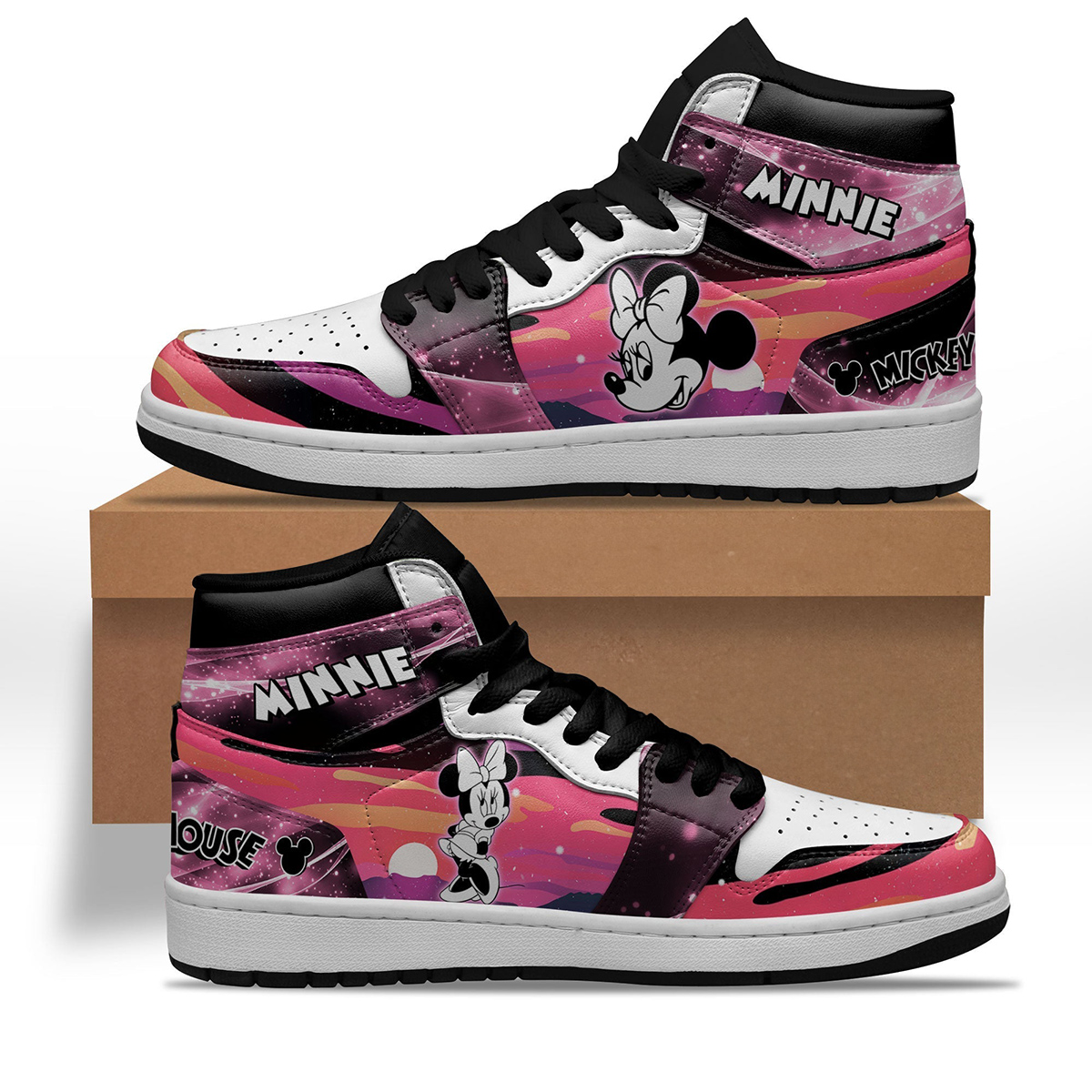 Minnie Silhouette Shoes Custom For Fans Sneakers
