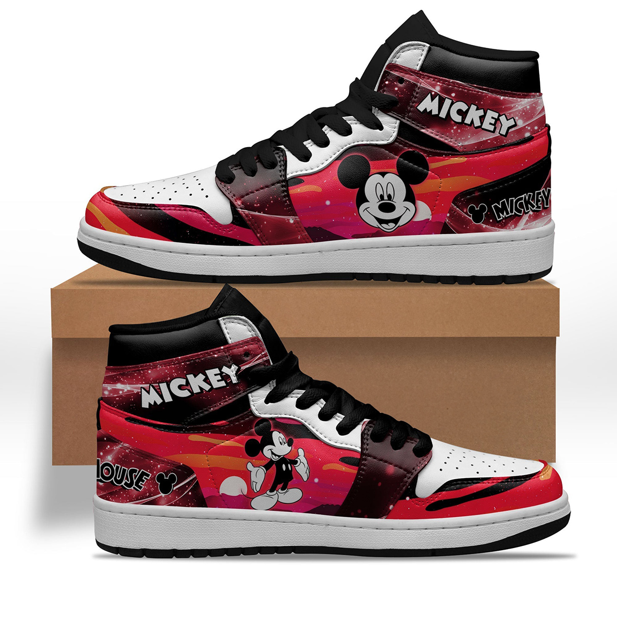 Mickey Silhouette Shoes Custom For Fans Sneakers