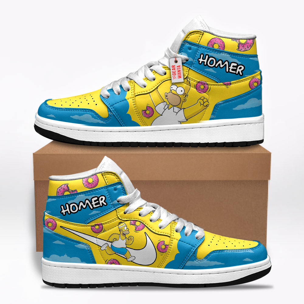 Homer Simpson The Simpson Shoes Custom For Fans