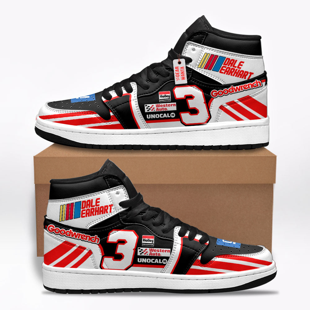 Goodwrench Earnhardt Shoes Custom #3 Cars Race Sneakers