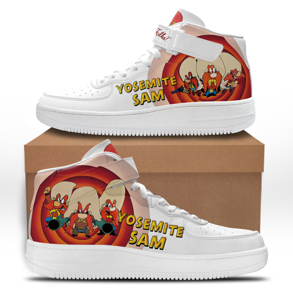 Yosemite Sam Mid Shoes Custom Looney Tunes Sneakers