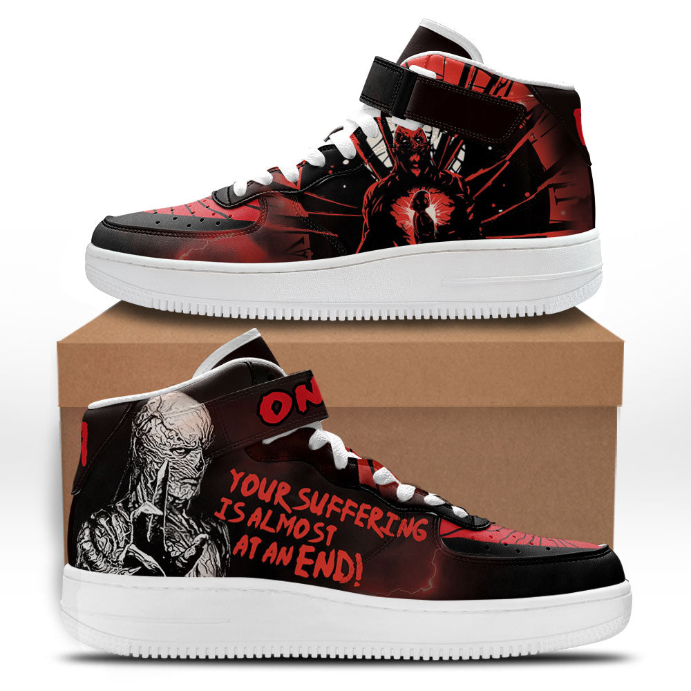 Stranger Things Vecna One Sneakers Custom Mid Shoes