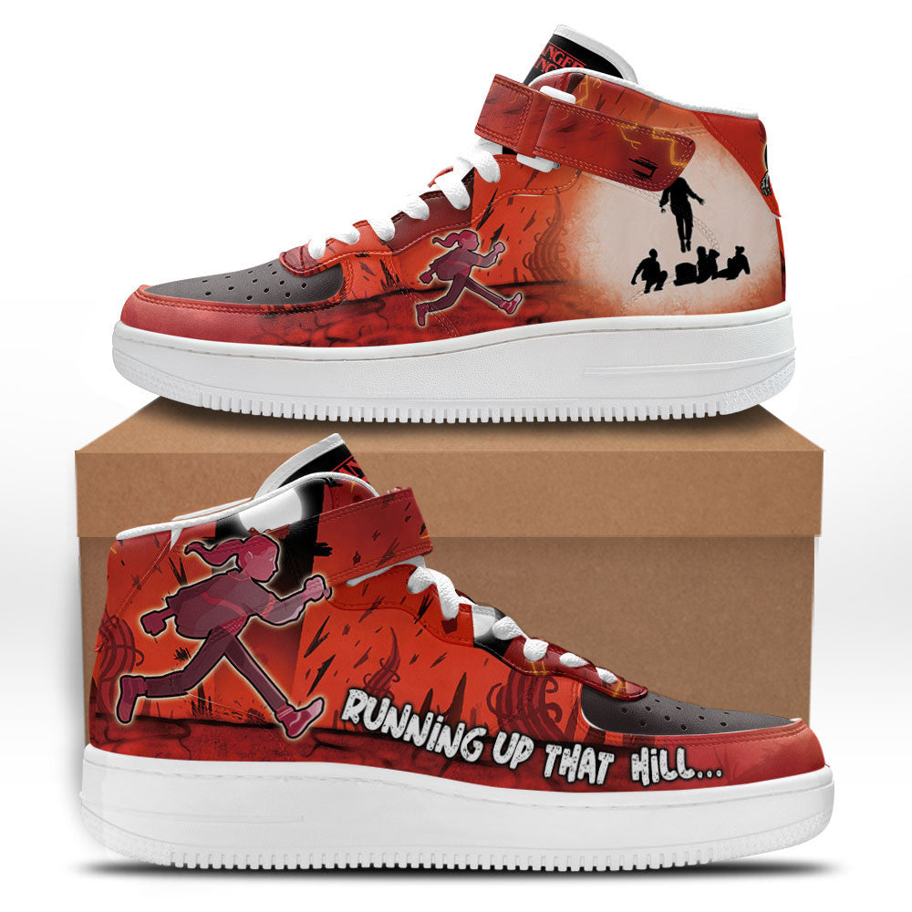 Stranger Things Mid Shoes Custom Max Running Hill Sneakers