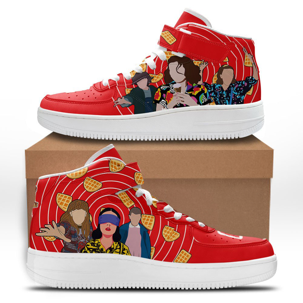 Stranger Things Eleven Sneakers Custom Jane El Hopper Mid Shoes