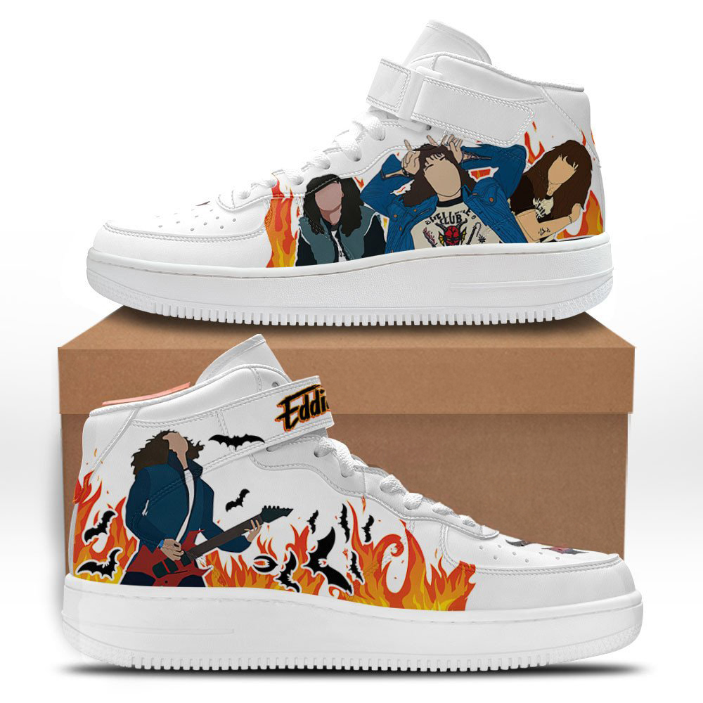 Stranger Things Eddie Munson Custom Mid Shoes