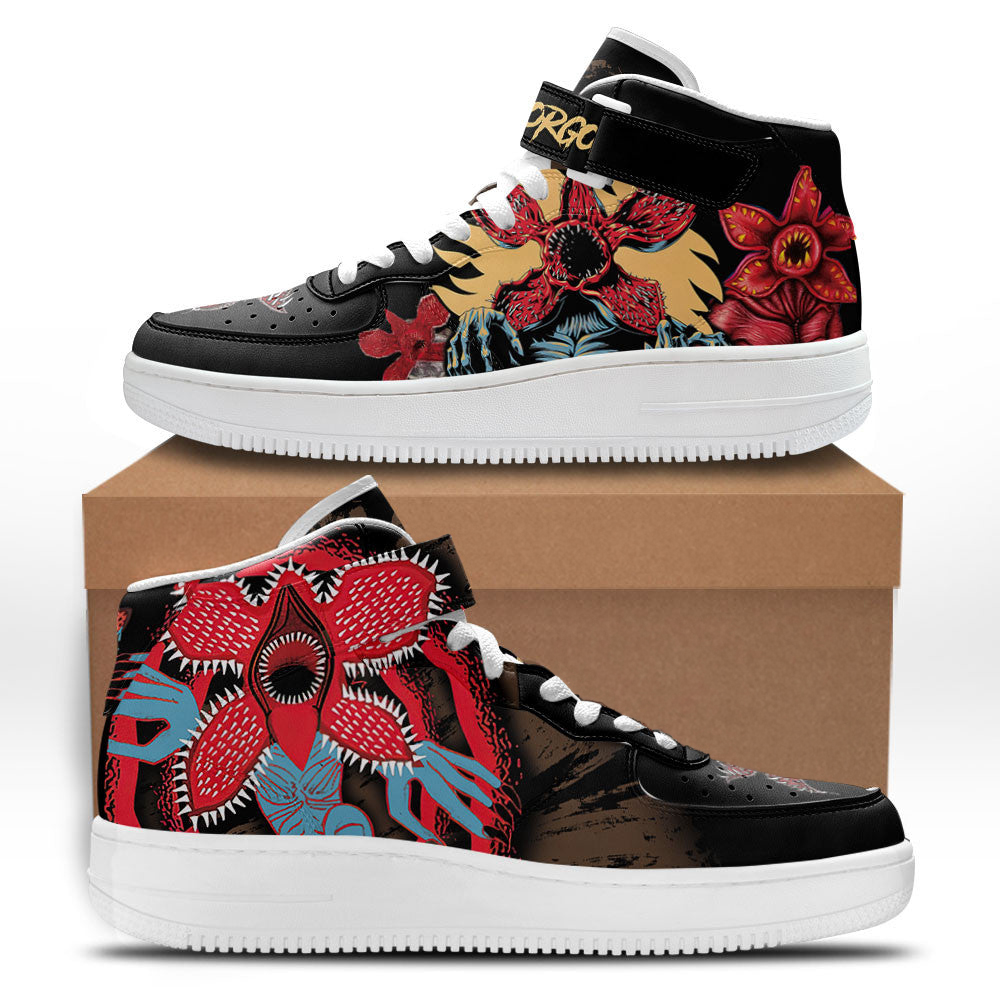 Stranger Things Demogorgon Sneakers Custom Mid Shoes