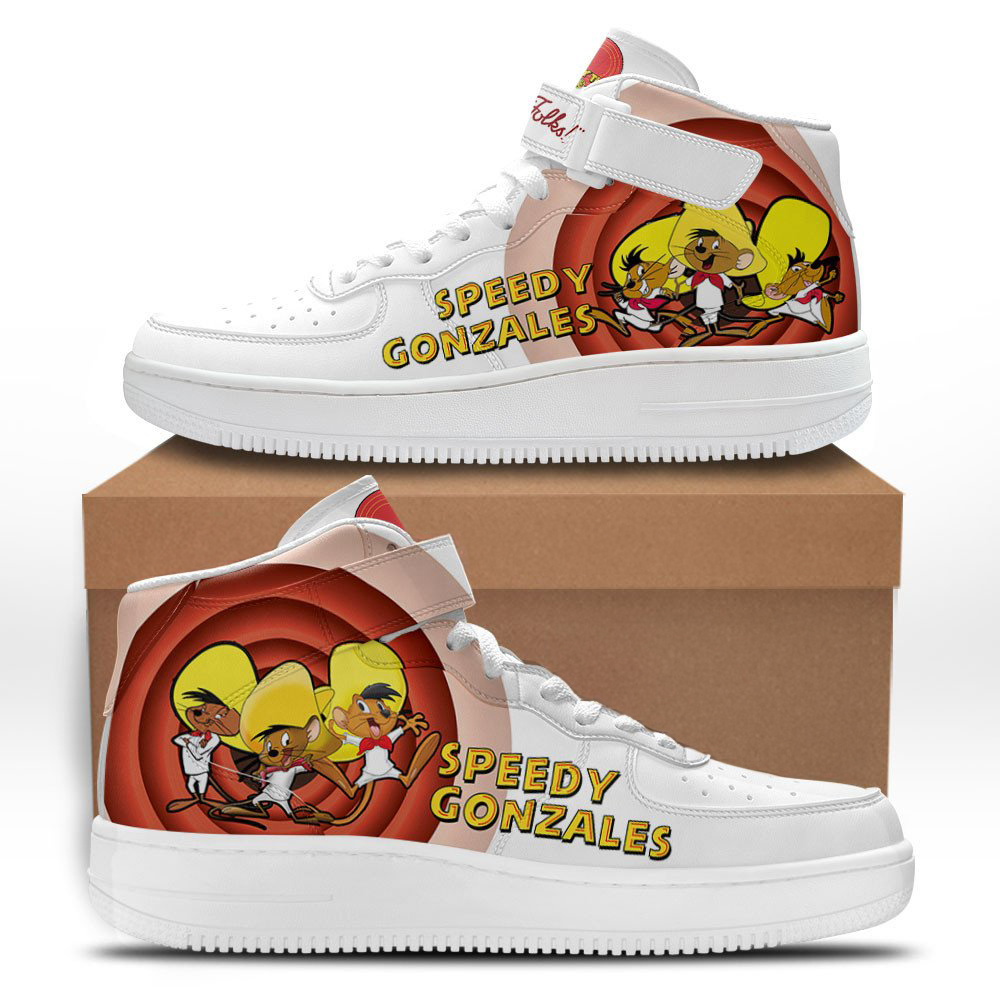 Speedy Gonzales Mid Shoes Custom Looney Tunes Sneakers