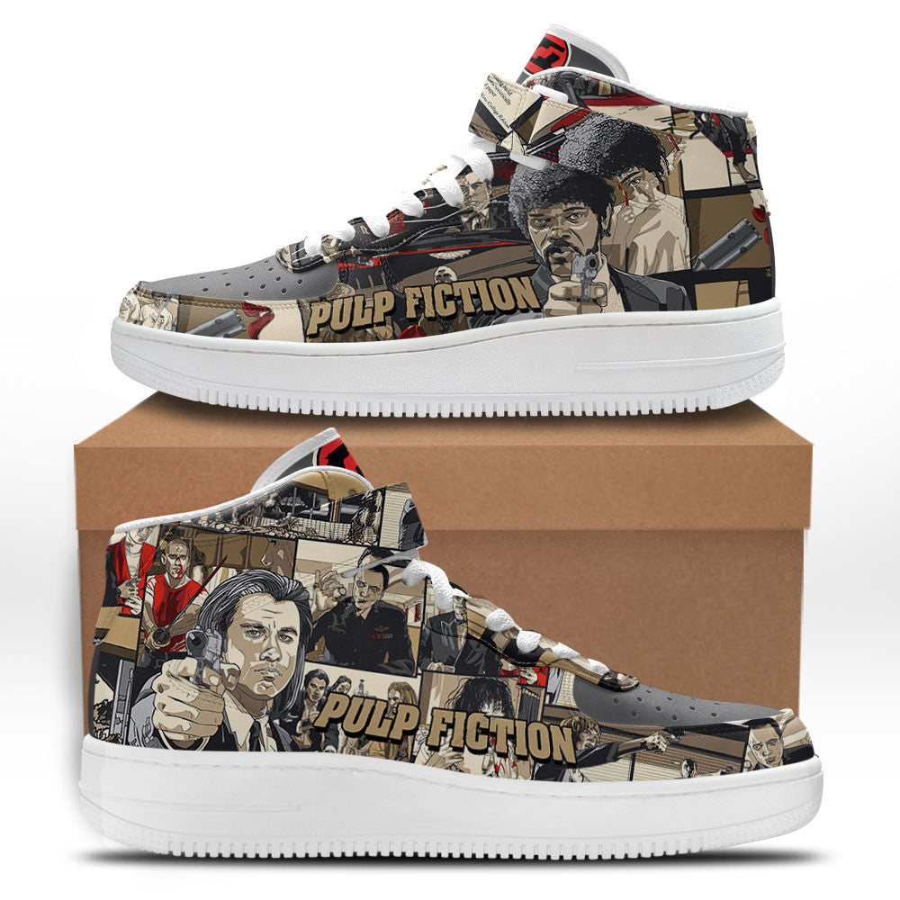 Pulp Fiction Mid Shoes Custom Sneakers