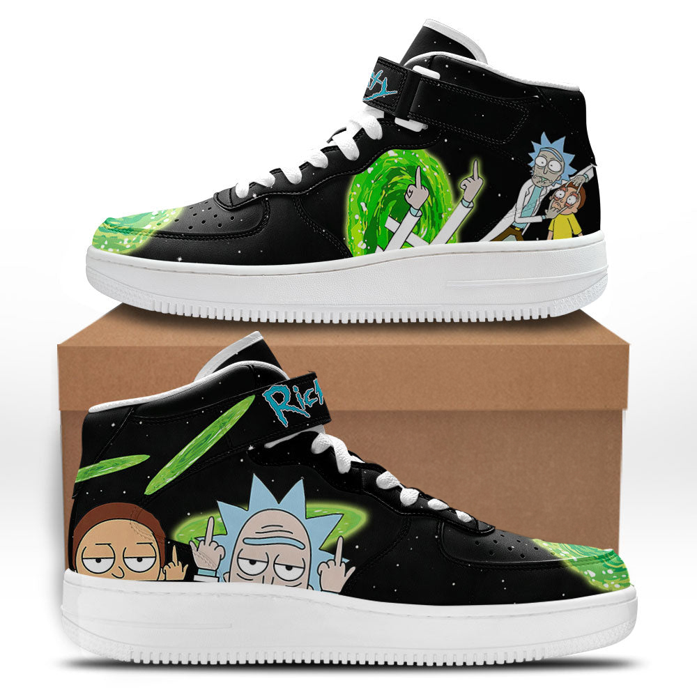 Rick and Morty Custom Mid Shoes For Fans