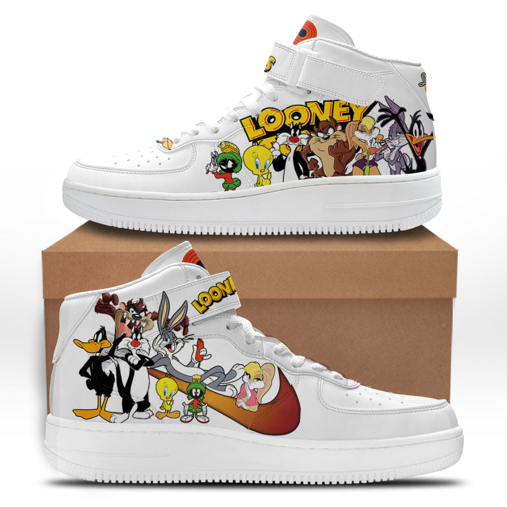 Looney Tunes Mid Shoes Custom Sneakers For Cartoon Fans