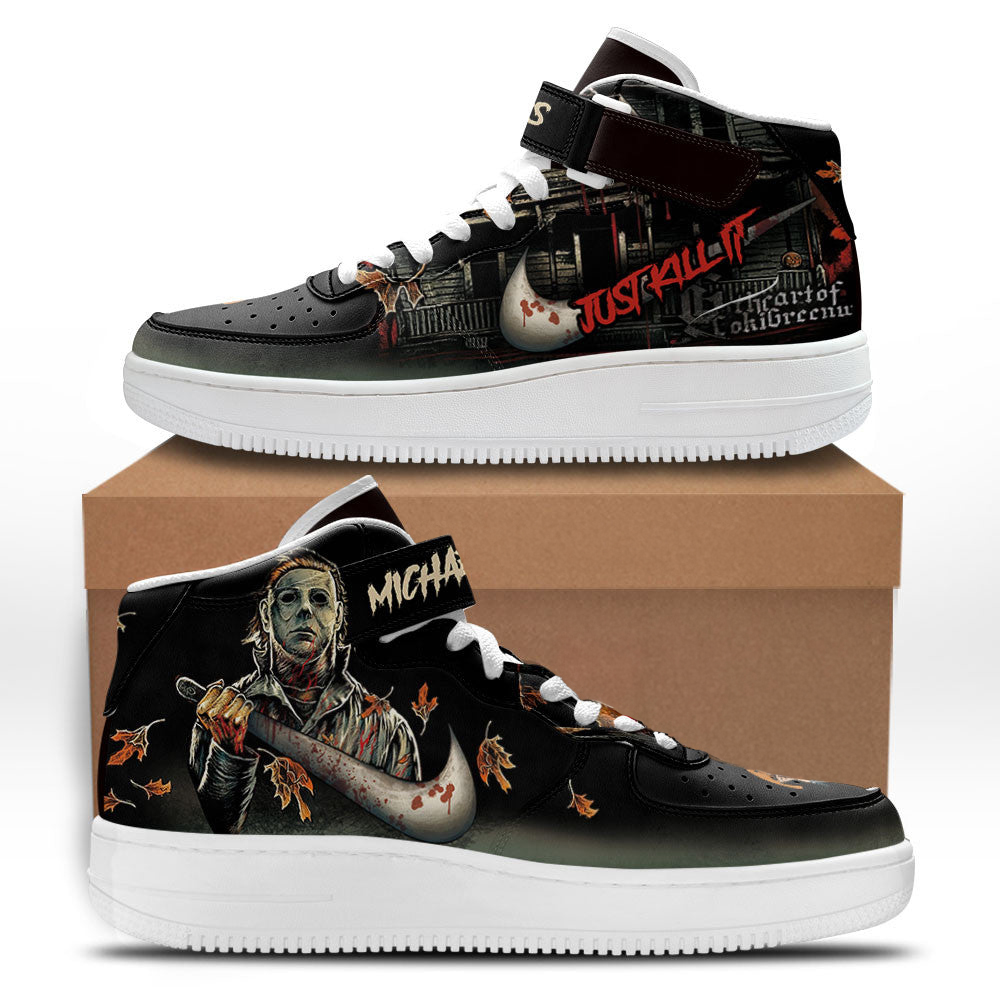 Michael Myers Mid Sneakers Custom Just Kill It