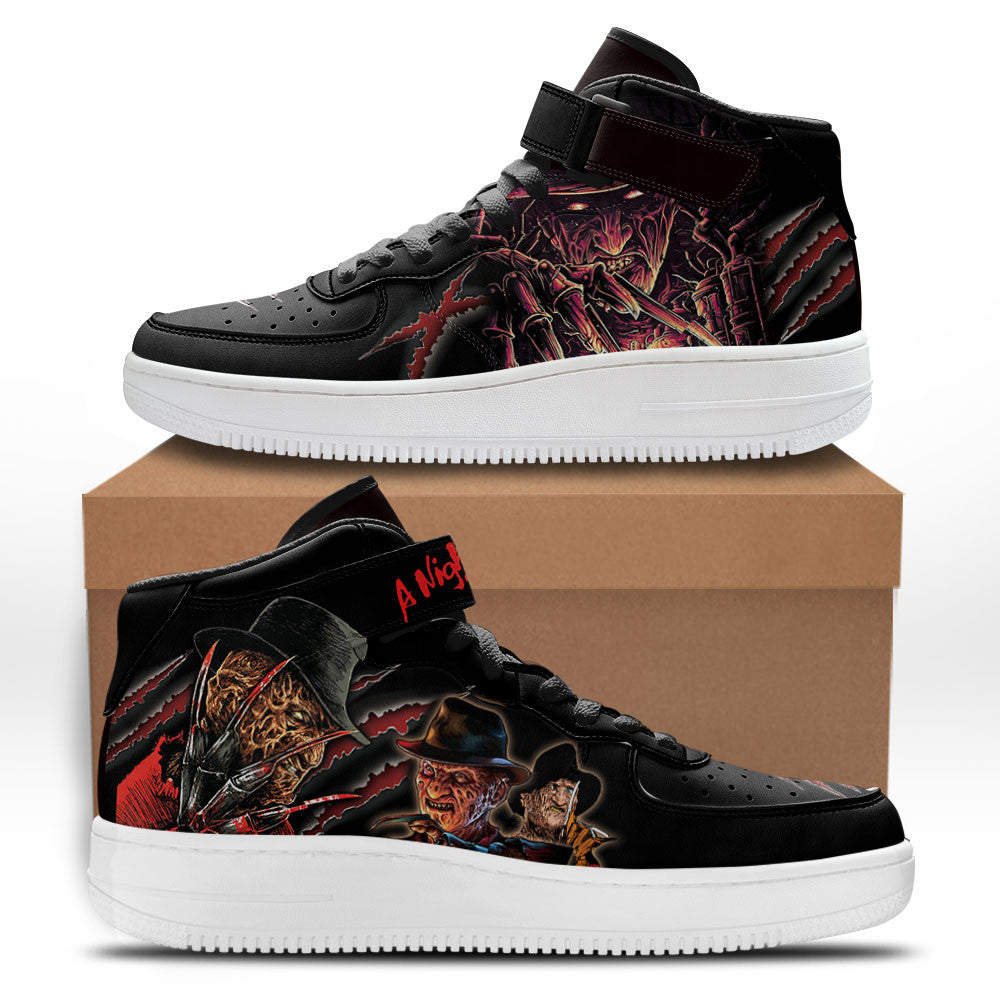 Freddy Krueger Shoes Mid Custom Nightmare For Horror Fans